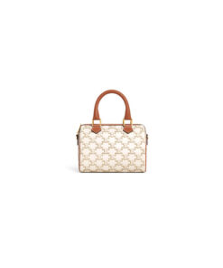 CELINE Small Boston IN Triomphe Canvas and calfskin