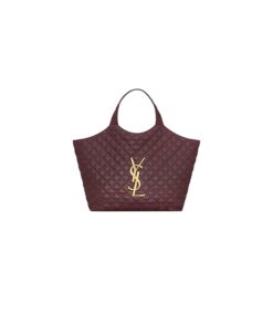 YSL ICARE MAXI SHOPPING BAG IN QUILTED LAMBSKIN(HIGH-END GRADE)