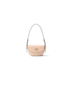 Prada Arque leather shoulder bag with flap