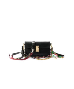 Prada Soft Sound small leather shoulder bag with charms(high-end grade)