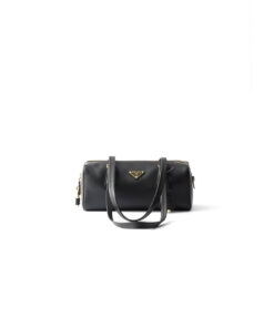 Prada Medium leather top-handle bag with padlock(high-end grade)