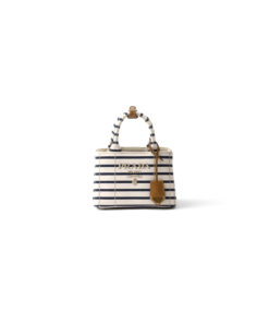 Prada Jardinière striped cotton canvas mini-bag