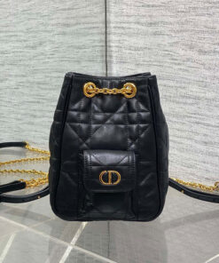 Dior Small Dior Caro Multicarry Backpack with Chain(HIGH-END GRADE)