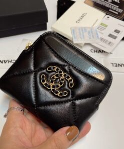 CHANEL 19 Zipper Coin Wallet