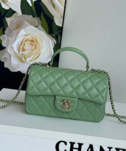 CHANEL Mini Classic Handbag With Top Handle