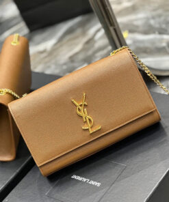 YSL kate medium in grain de poudre embossed leather