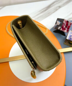 YSL kate medium tassel in grain de poudre embossed leather