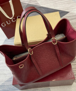 GG Emblem large tote bag