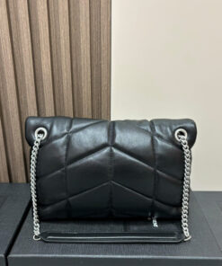 YSL PUFFER small in suede(HIGH-END GRADE)