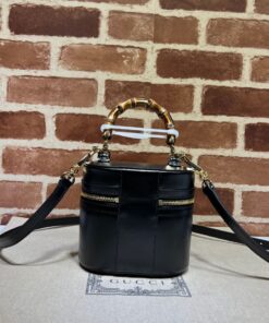 GG Mini bamboo shoulder bag