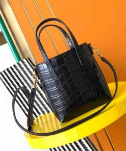 YSL Mini toy shopping Saint Laurent IN CROCODILE-EMBOSSED LEATHER