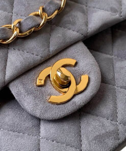 CHANEL Suede Classic Double Flap Handbag(HIGH-END GRADE)