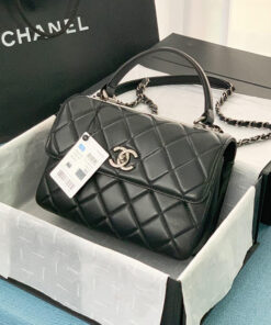 CHANEL FLAP BAG WITH TOP HANDLE